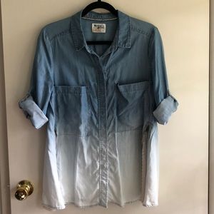 Holding Horses Ombré top with zippered lace detail